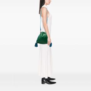 Loewe Green/Blue Bicolor Nappa Flamenco Tassel 30 Crossbody 7