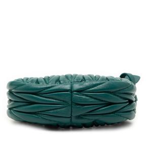 Miu Miu Teal Green Micro Nappa Matelasse Wander Bag 3