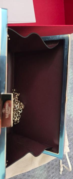 Valentino Pink Watersnake Clutch Bag Minaudiere 12