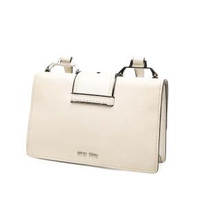Miu Miu White Goatskin Madras Soft Calf Crystal Embellished Crossbody 2