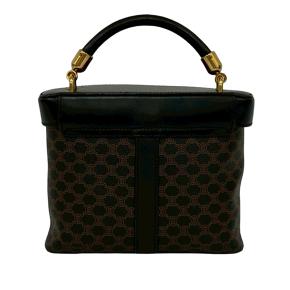 Celine Black Macadam Coated Canvas Vanity Bag 4