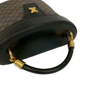 Celine Black Macadam Coated Canvas Vanity Bag 9