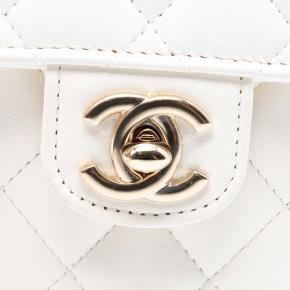 Chanel White Mini Lambskin CC in Love Heart Crossbody 6