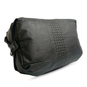 Bottega Veneta Black Intrecciato Trimmed Leather Duffle Bag 3