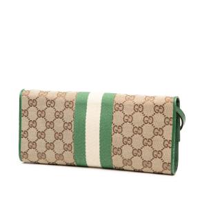Gucci Green GG Canvas Web Bamboo Bar Crossbody 2