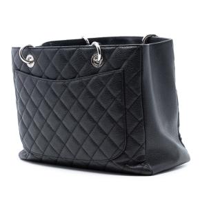 Chanel Black Caviar Grand Shopping Tote 2