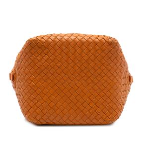 Bottega Veneta Orange Nappa Intrecciato Cube Crossbody 3