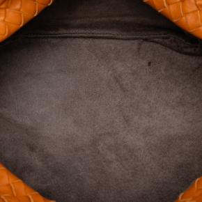 Bottega Veneta Orange Nappa Intrecciato Cube Crossbody 4