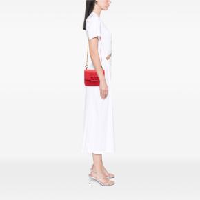 Valentino Red Small Grained Calfskin VSling Crossbody 9