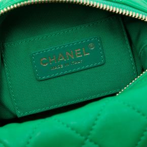 Chanel Green Small Quilted Lambskin Perfect Meeting Hobo 5