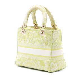 Dior GreenMedium Embroidered Canvas Toile de Jouy Lady D Lite 2