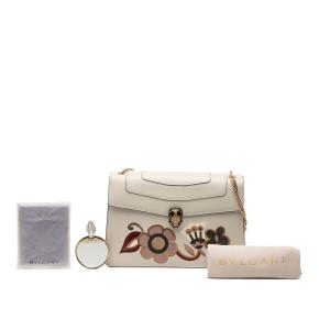 Bvlgari Medium Calfskin Floral Serpenti Forever Shoulder Bag 8