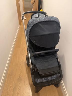 Dior Blue Oblique Dior Baby Stroller 6