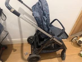 Dior Blue Oblique Dior Baby Stroller 2