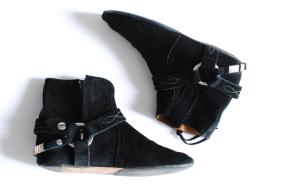 Isabel Marant Black Suede Gaucho Boots 7