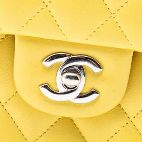 Chanel Yellow Medium Classic Lambskin Double Flap 5