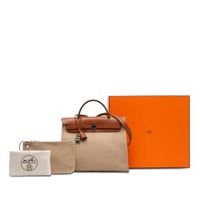 Hermes Tan Toile Herbag Zip 31 12