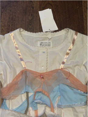 Maison Martin Margilea White Deconstructed Lingerie Top 8