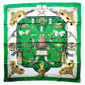 Hermès Vintage “Étriers” Silk Scarf 7