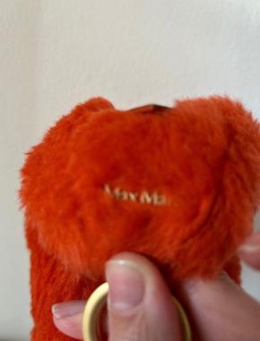 MaxMara Orange Teddy Bear Wrist Bag 6