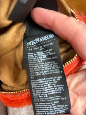 MaxMara Orange Teddy Bear Wrist Bag 9