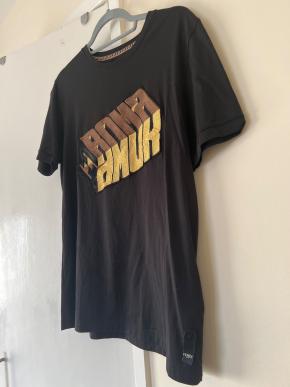 Fendi Black Cotton T-Shirt 5