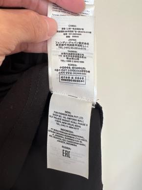 Fendi Black Cotton T-Shirt 10