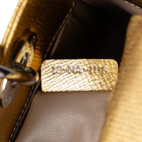 Dior Gold Small Metallic Grained Calfskin Cannage My ABCDior Lady Dior 6