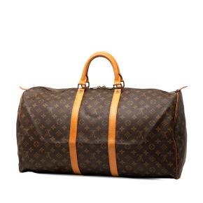 Louis Vuitton Coated Canvas Monogram Keepall 55 2