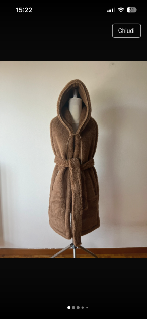 MaxMara Alpaca Blend Hooded Stole Gilet 2