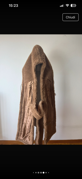 MaxMara Alpaca Blend Hooded Stole Gilet 7