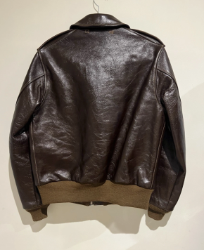 Buzz Rickson Brown Type-A Rough Wear Leather Jacket 3
