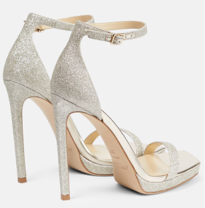 Jimmy Choo Alva 120 Embellished Leather Sandals 5