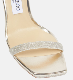 Jimmy Choo Alva 120 Embellished Leather Sandals 4