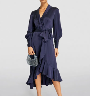 Zimmermann Silk Wrap Midi Dress 3