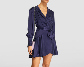 Zimmermann Silk Wrap Mini Dress 2