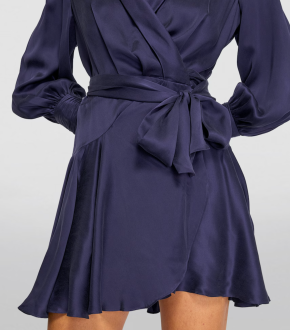 Zimmermann Silk Wrap Mini Dress 3