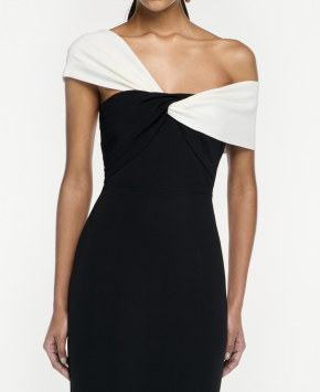 Roland Mouret Asymmetric Stretch Cady Gown 3