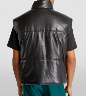 Nanushka Vegan Leather Jovan Puffer Gilet 3