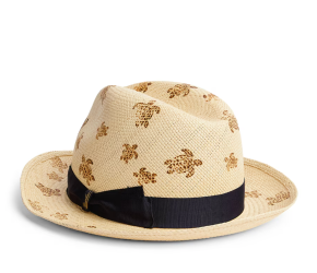 Vilebrequin x Borsalino Turtle Print Straw Hat 3