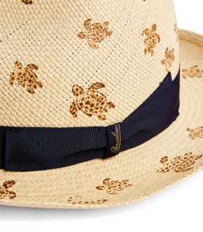 Vilebrequin x Borsalino Turtle Print Straw Hat 5