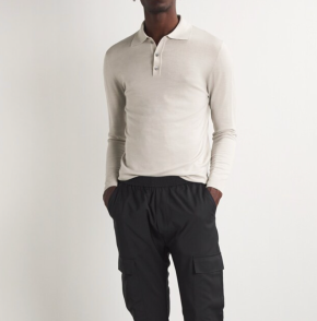 Barena Merino Wool Fine-Knit Polo Sweater 2