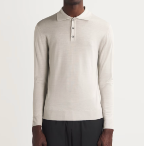 Barena Merino Wool Fine-Knit Polo Sweater 5