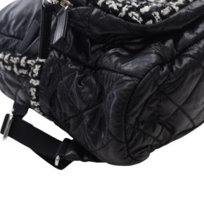 Chanel Black Nylon and Tweed Coco Neige Backpack 10