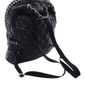 Chanel Black Nylon and Tweed Coco Neige Backpack 14
