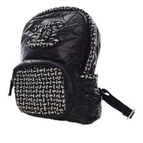 Chanel Black Nylon and Tweed Coco Neige Backpack 3
