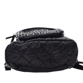 Chanel Black Nylon and Tweed Coco Neige Backpack 5