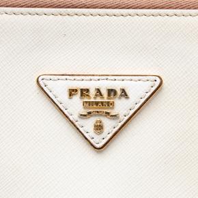 Prada Blush Medium Bicolor Saffiano Lux Promenade Satchel 5