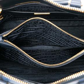 Prada Blue Medium Bicolor Saffiano Lux Promenade Satchel 4