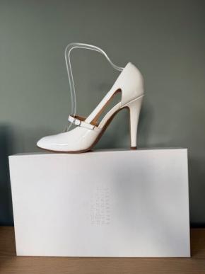 Maison Margiela White Patent Mary Janes 5